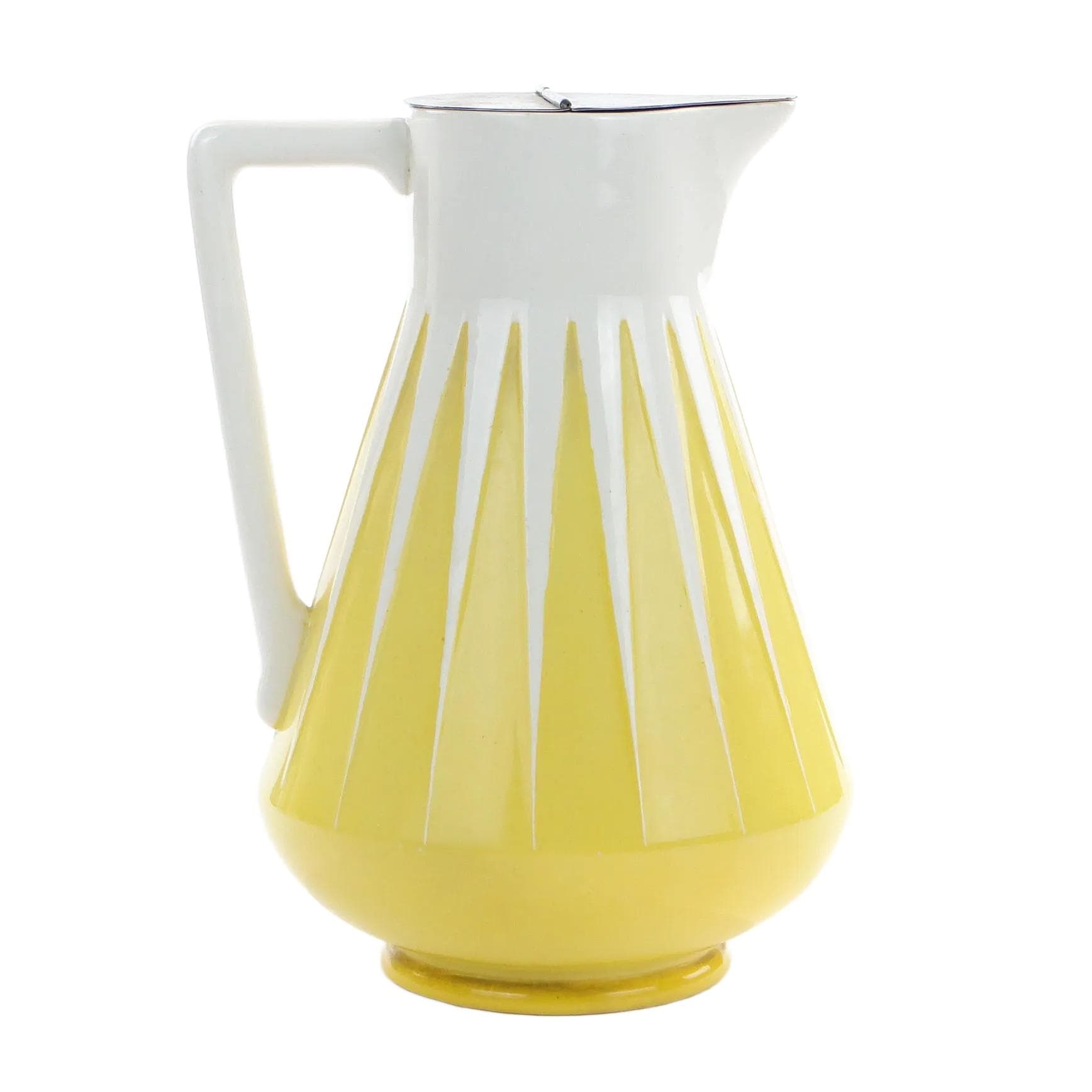 Yellow Art Deco Milk Jug, Max Roesler, Germany, 1920s