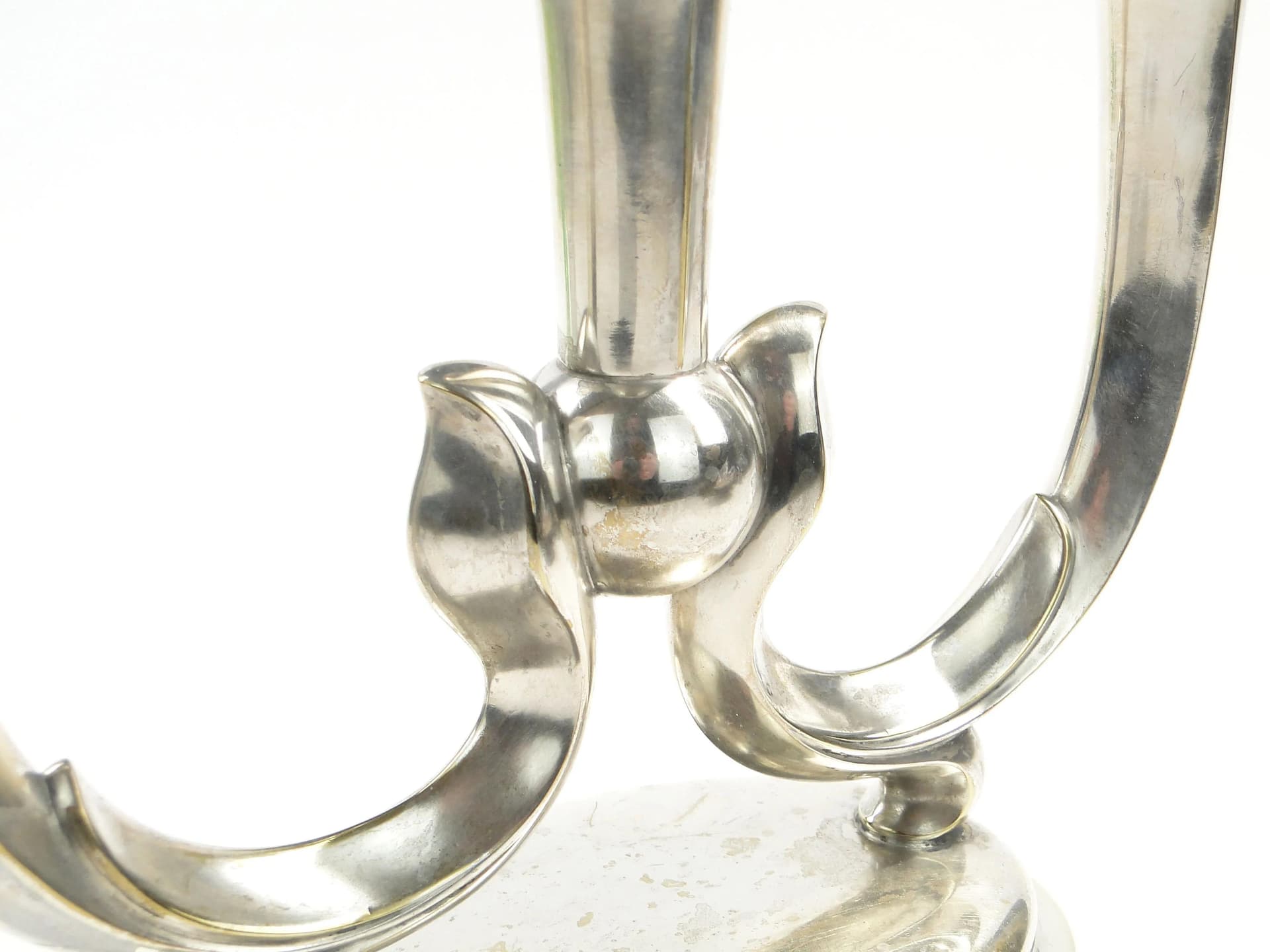 Candlestick Art Deco, silver-plated brass, WMF, Germany, 1930s - 163862