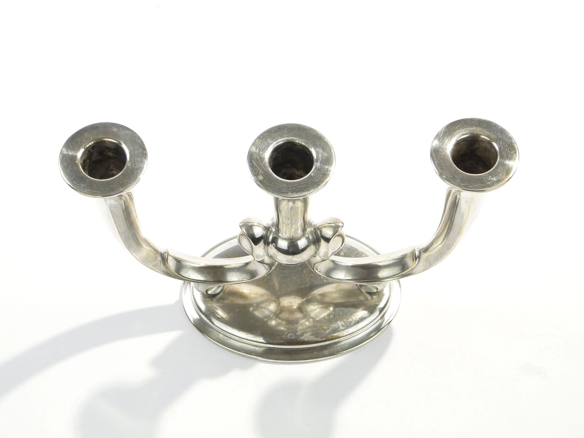 Candlestick Art Deco, silver-plated brass, WMF, Germany, 1930s - 163860