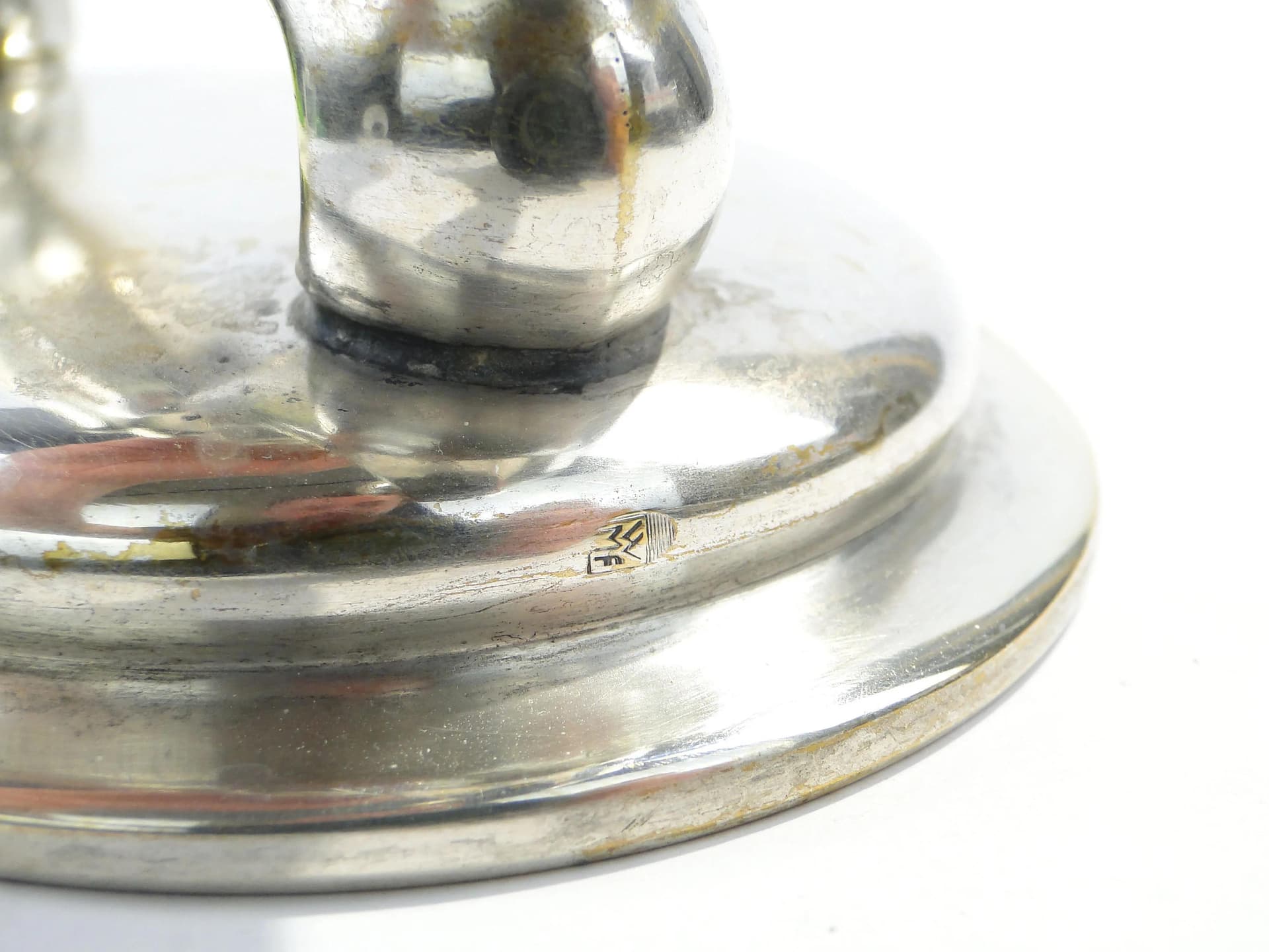 Candlestick Art Deco, silver-plated brass, WMF, Germany, 1930s - 163865