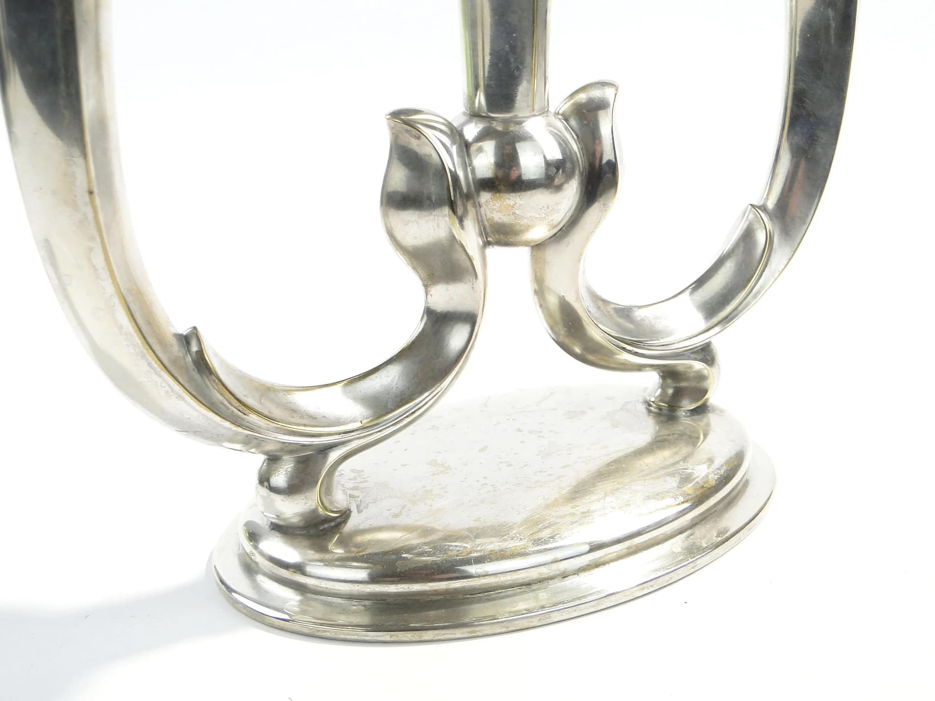 Candlestick Art Deco, silver-plated brass, WMF, Germany, 1930s - 163863