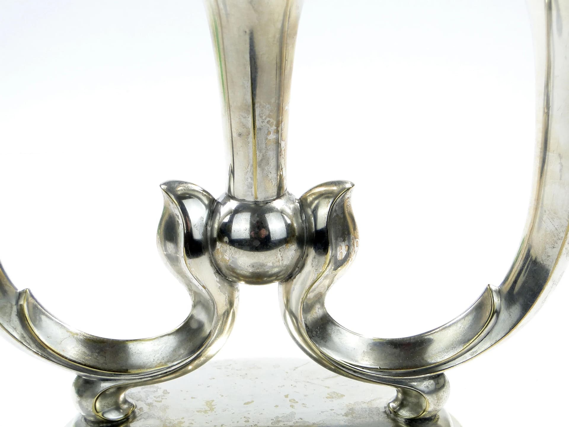 Candlestick Art Deco, silver-plated brass, WMF, Germany, 1930s - 163859