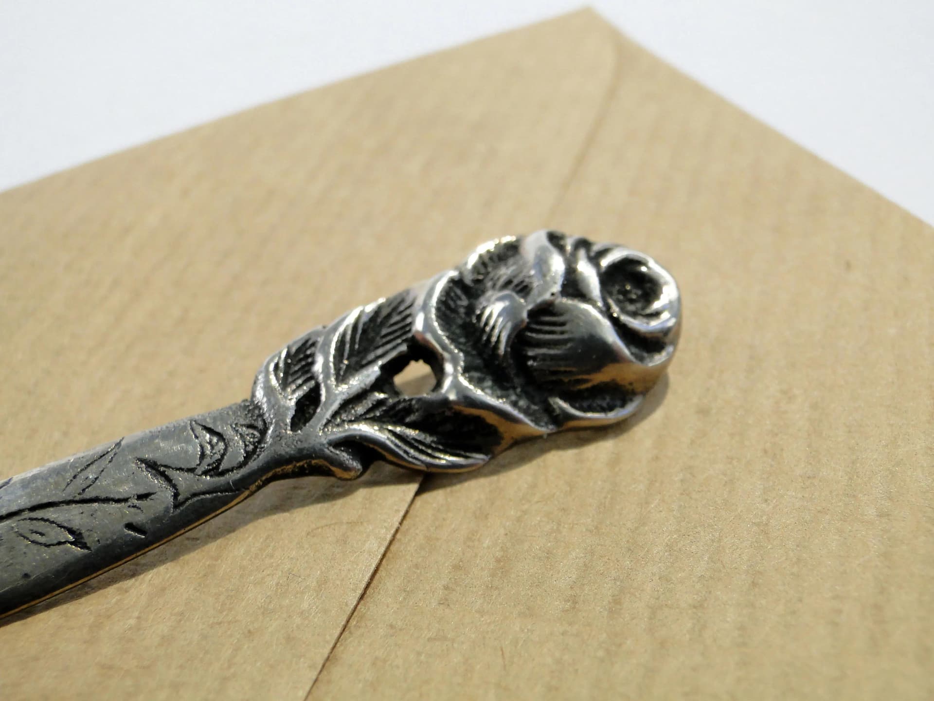 Nożyk do listów, secesja, srebro, Szwecja, lata 20. - 163833