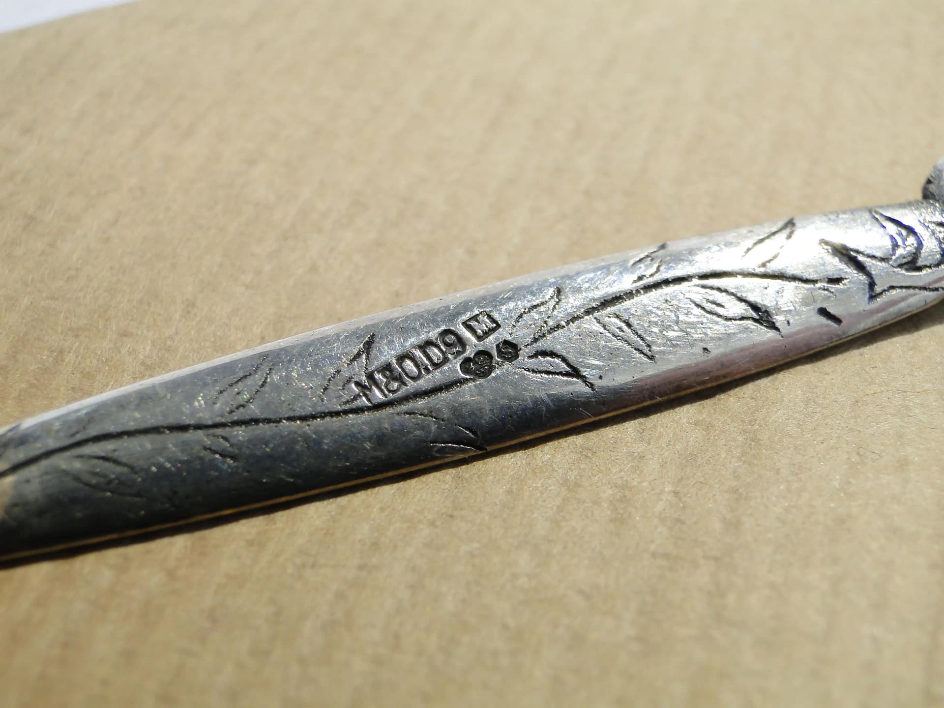 Nożyk do listów, secesja, srebro, Szwecja, lata 20. - 163832