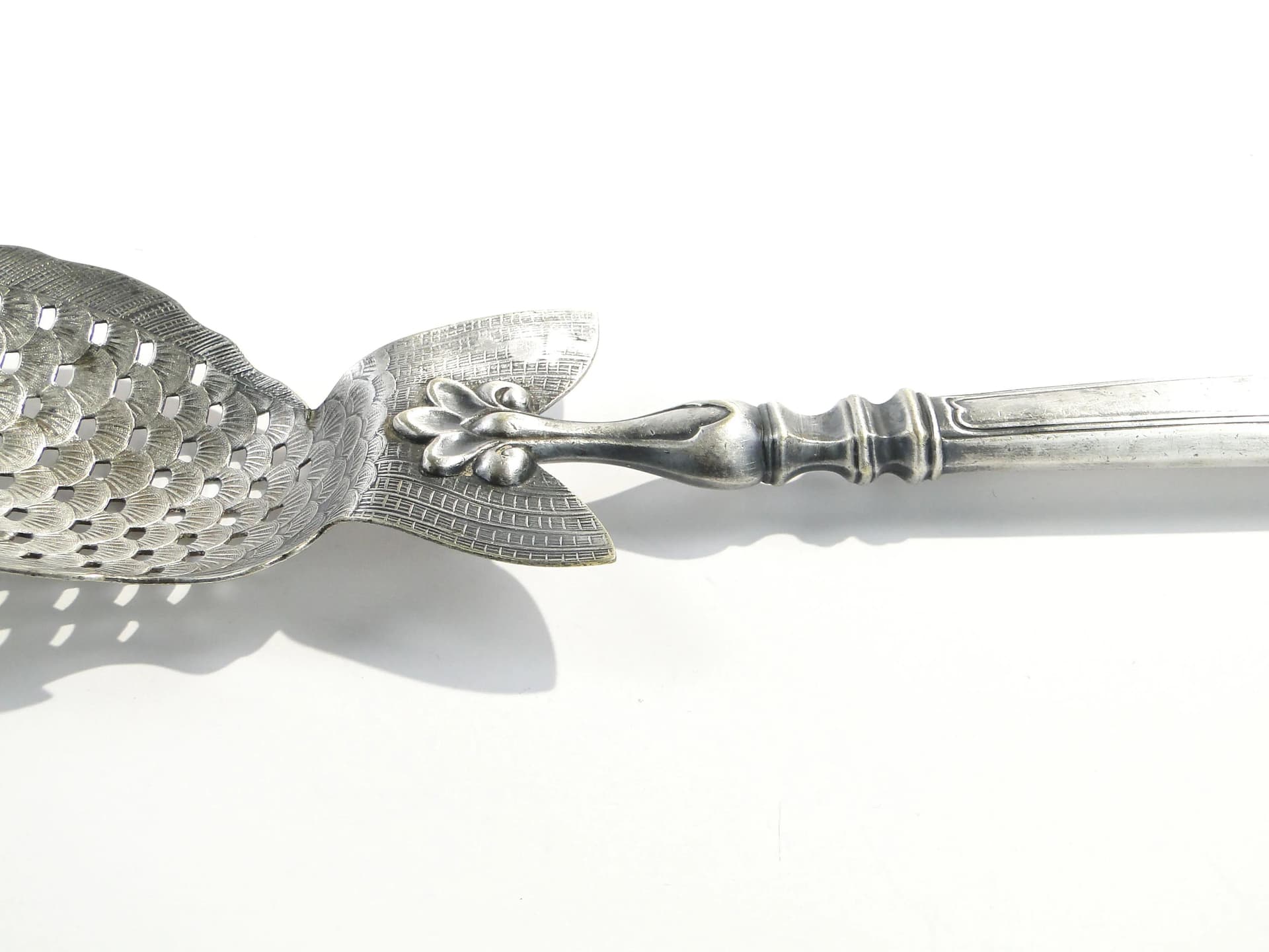 Łopatka do serwowania ryb, secesja, biały metal platerowany srebrem, Norblin, Polska, lata 20. - 163818