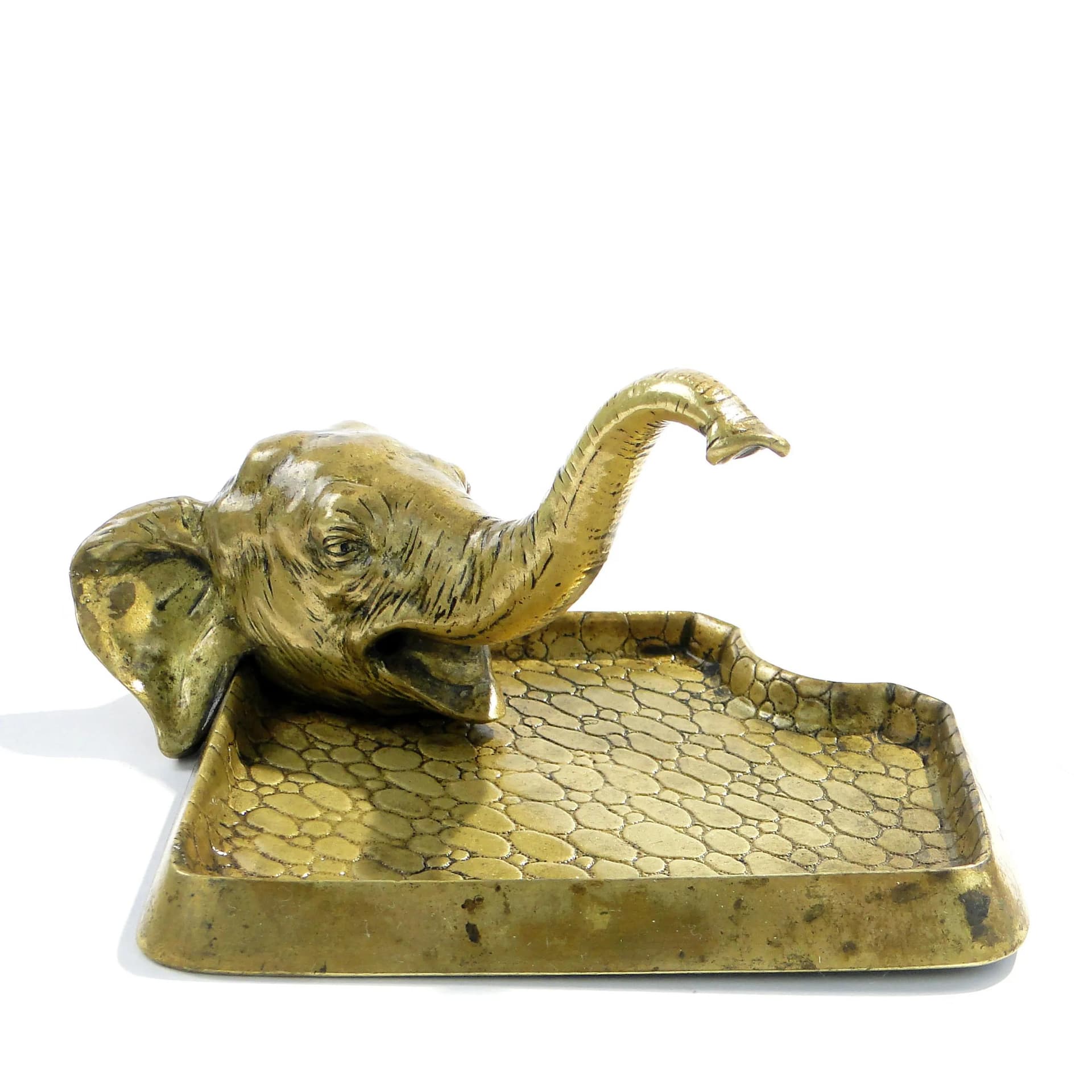 Wizytownik Art Nouveau, brąz złoty, Austria, lata 10. XX w. - 163802