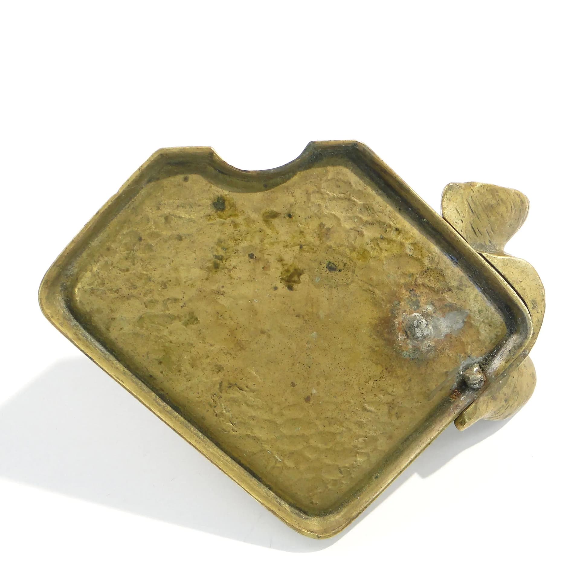 Wizytownik Art Nouveau, brąz złoty, Austria, lata 10. XX w. - 163809