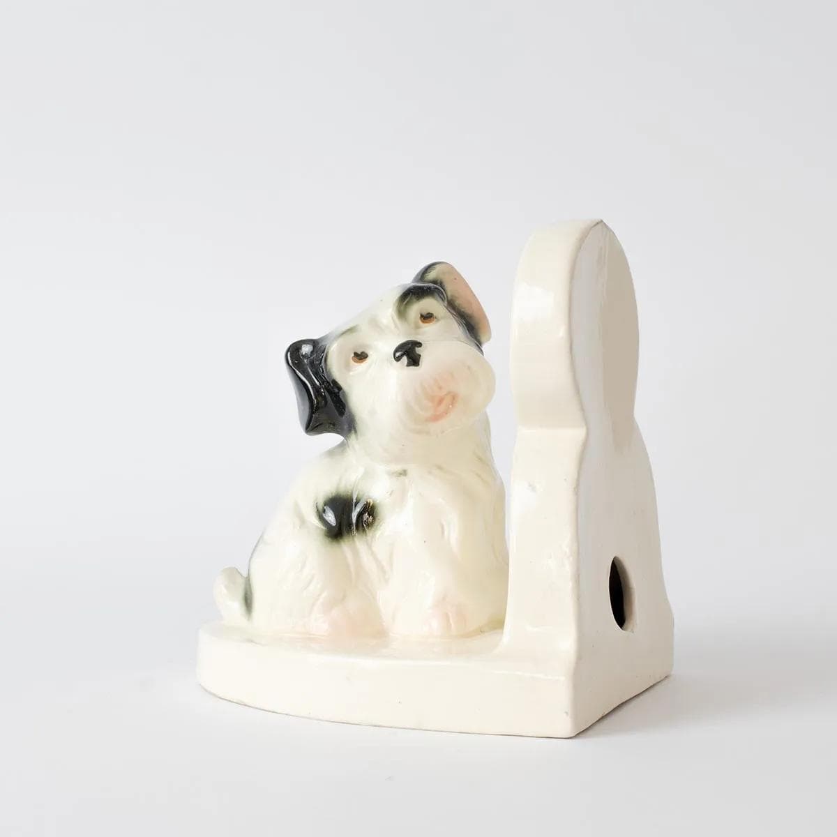 Podpórka do książek Art déco, kość słoniowa czarny, ceramika, lata 30. - 161908