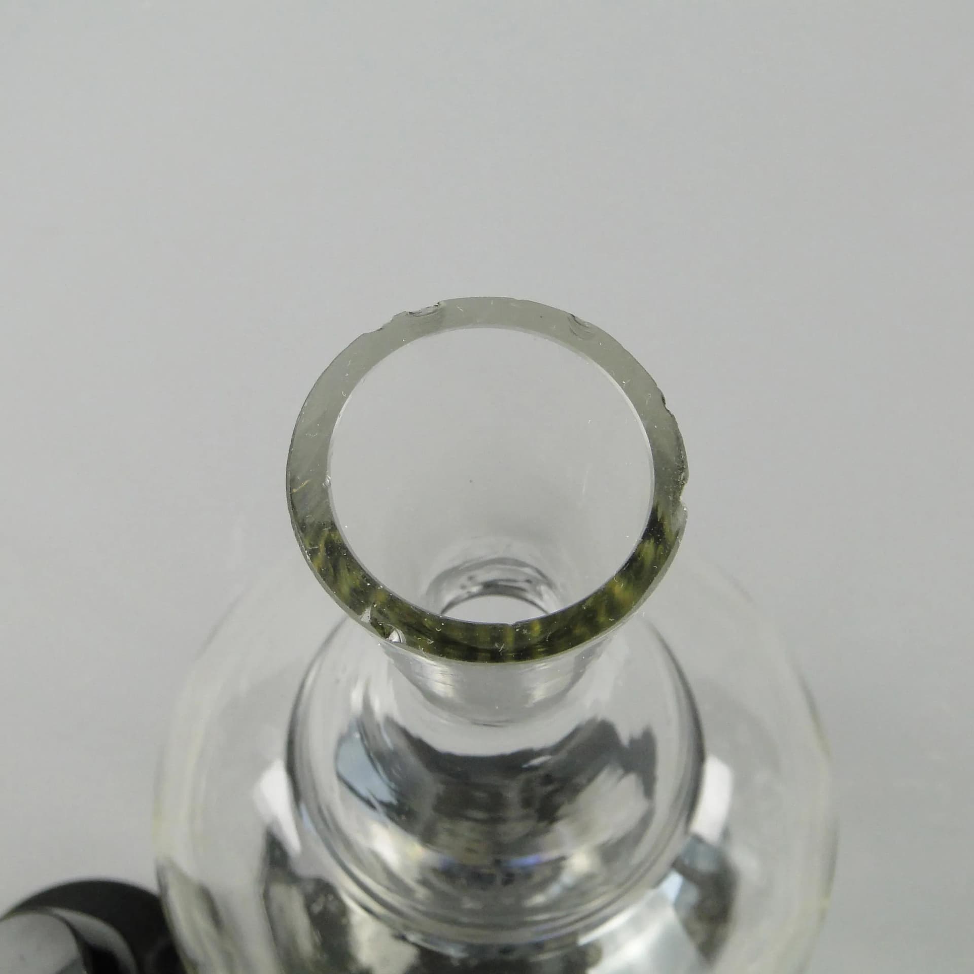 Karafka Art Deco, szkło transparentne, Polska, lata 30. - 163781