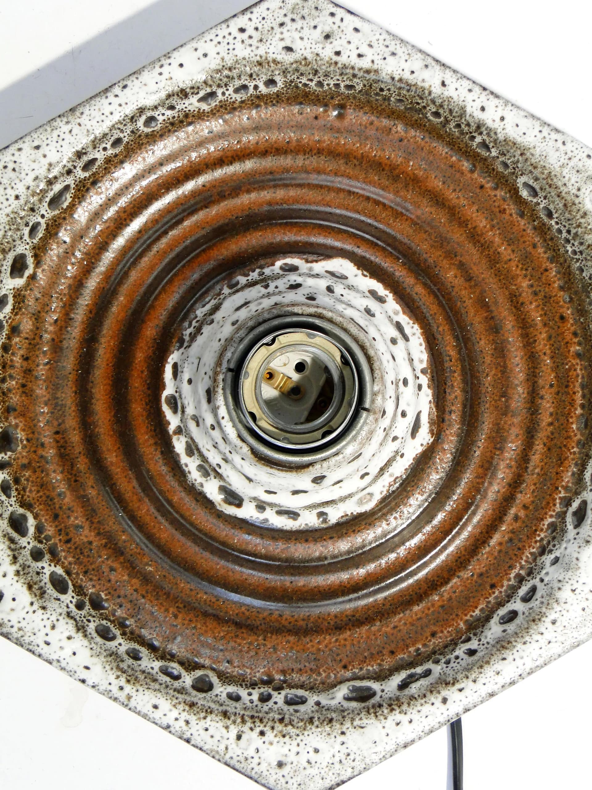 Kinkiet, ceramika brąz jasny, Niemcy, lata 70. - 163700