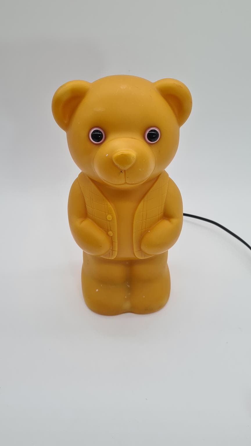 Lampka nocna Lumibär, żółty, polipropylen, Niemcy, lata 90. - 161310