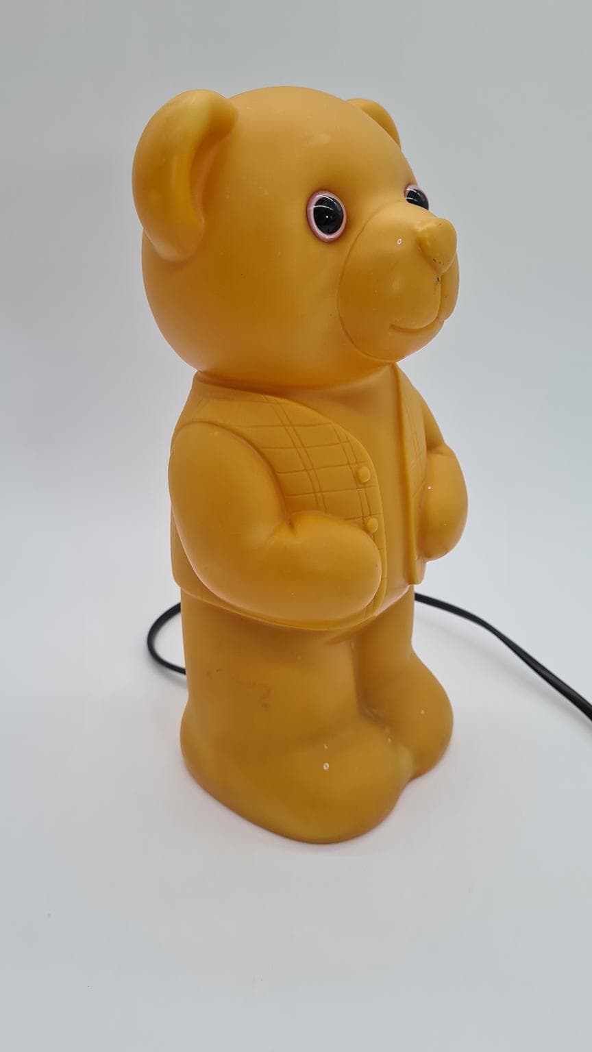 Lampka nocna Lumibär, żółty, polipropylen, Niemcy, lata 90. - 161313