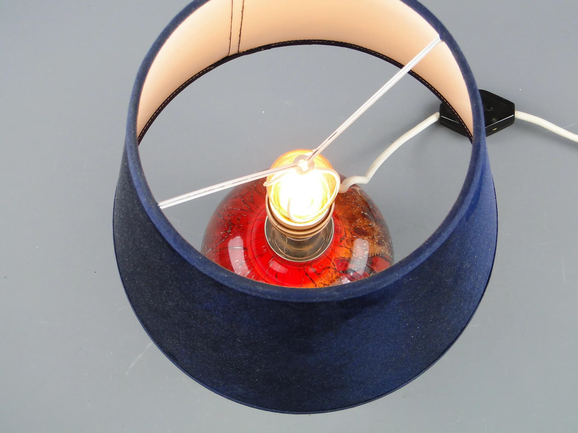 Table Lamp Ikora, multicolor, glass, by K. Weidman, WMF, Germany, 1930s. - 163638