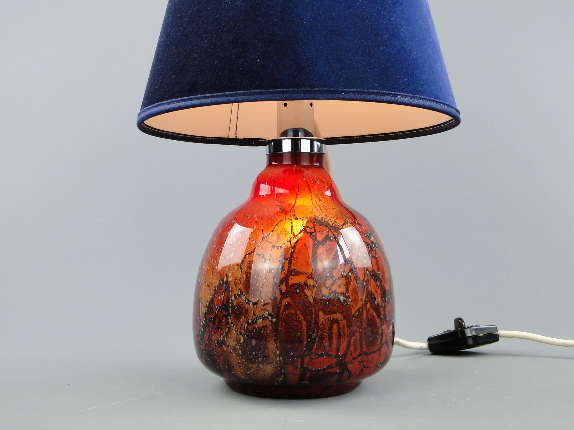 Table Lamp Ikora, multicolor, glass, by K. Weidman, WMF, Germany, 1930s. - 163634