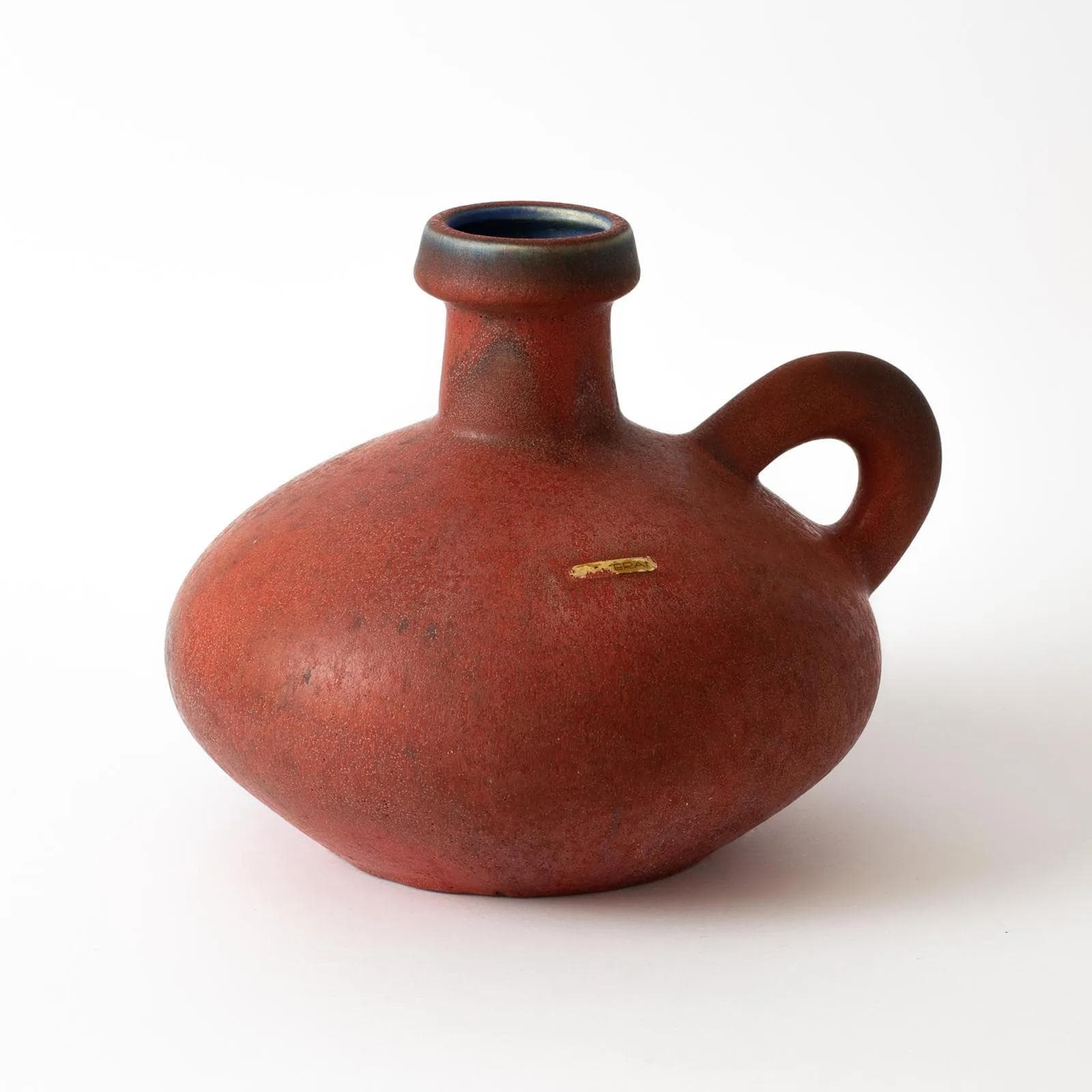 Wazon, czerwony, ceramika, proj. K. Tschörner, Otto Keramik, Niemcy, lata 60. - 161758