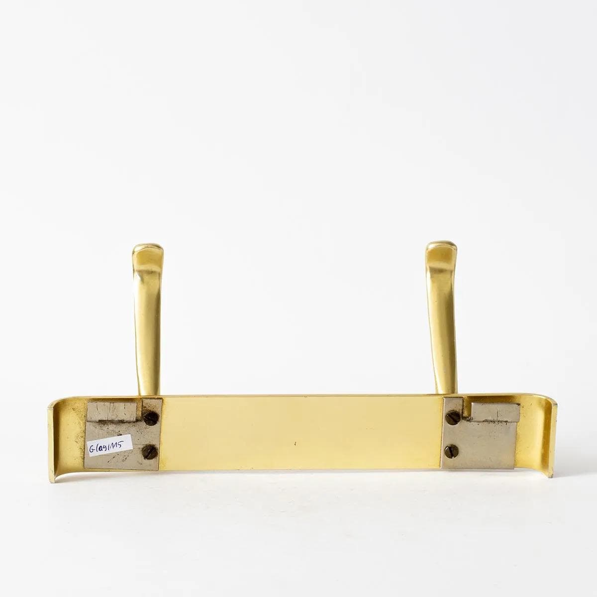 Wall-mounted coat rack, gold aluminum, Western Europe, 1960s - 161756