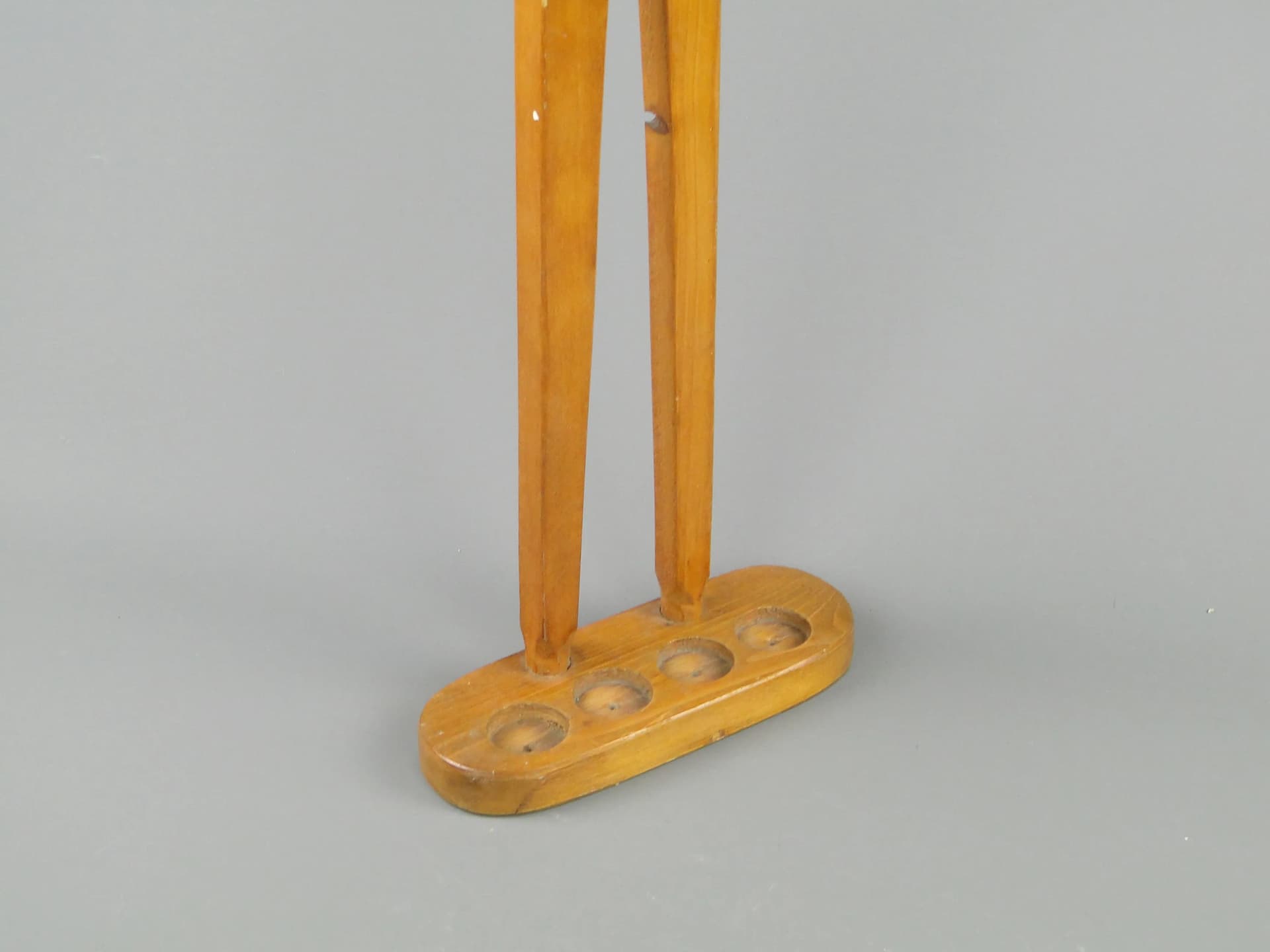 Umbrella stand, light brown wood, by W. Wincze, Poland, 1940s. - 163527