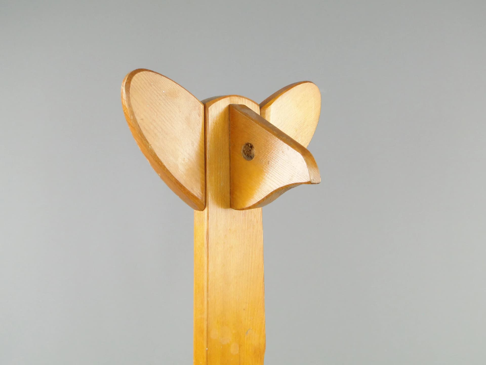 Umbrella stand, light brown wood, by W. Wincze, Poland, 1940s. - 163525