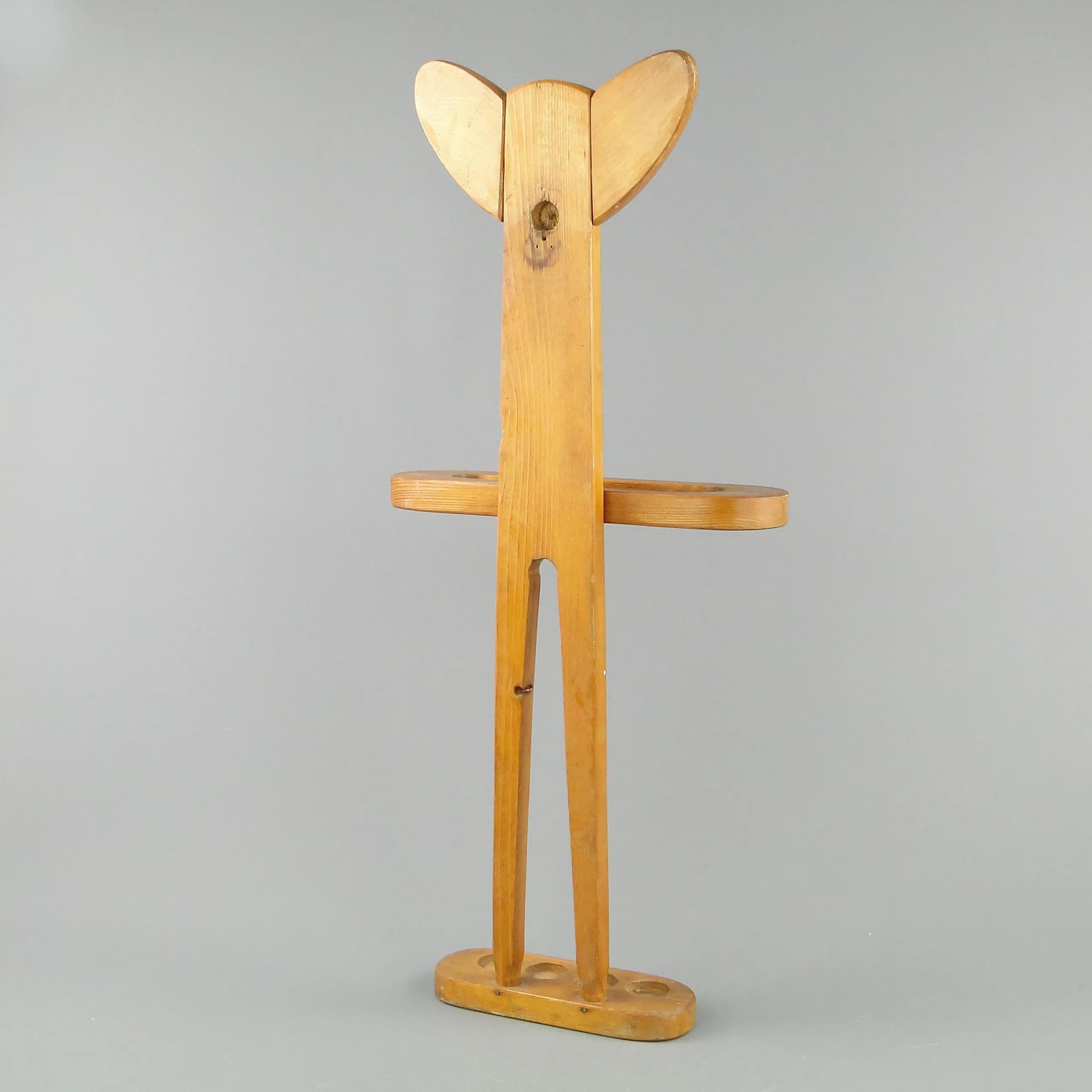 Umbrella stand, light brown wood, by W. Wincze, Poland, 1940s. - 163528