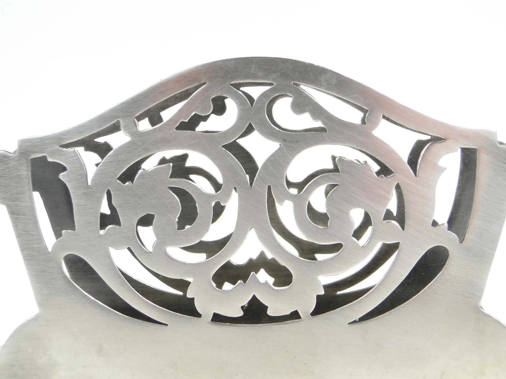 Openwork napkin holder, silver-plated brass, Fraget, Poland, 1930s. - 163516