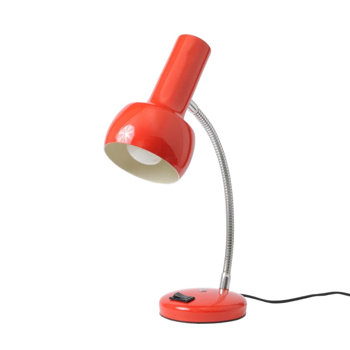 Desk lamp, red, Italy, 1960s.