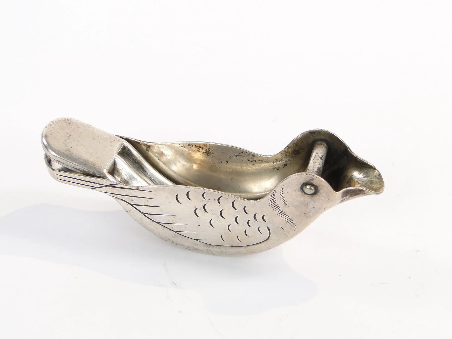 Dzbanuszek na sok cytrynowy, art déco, mosiądz srebrny, Niemcy, lata 20. - 10503