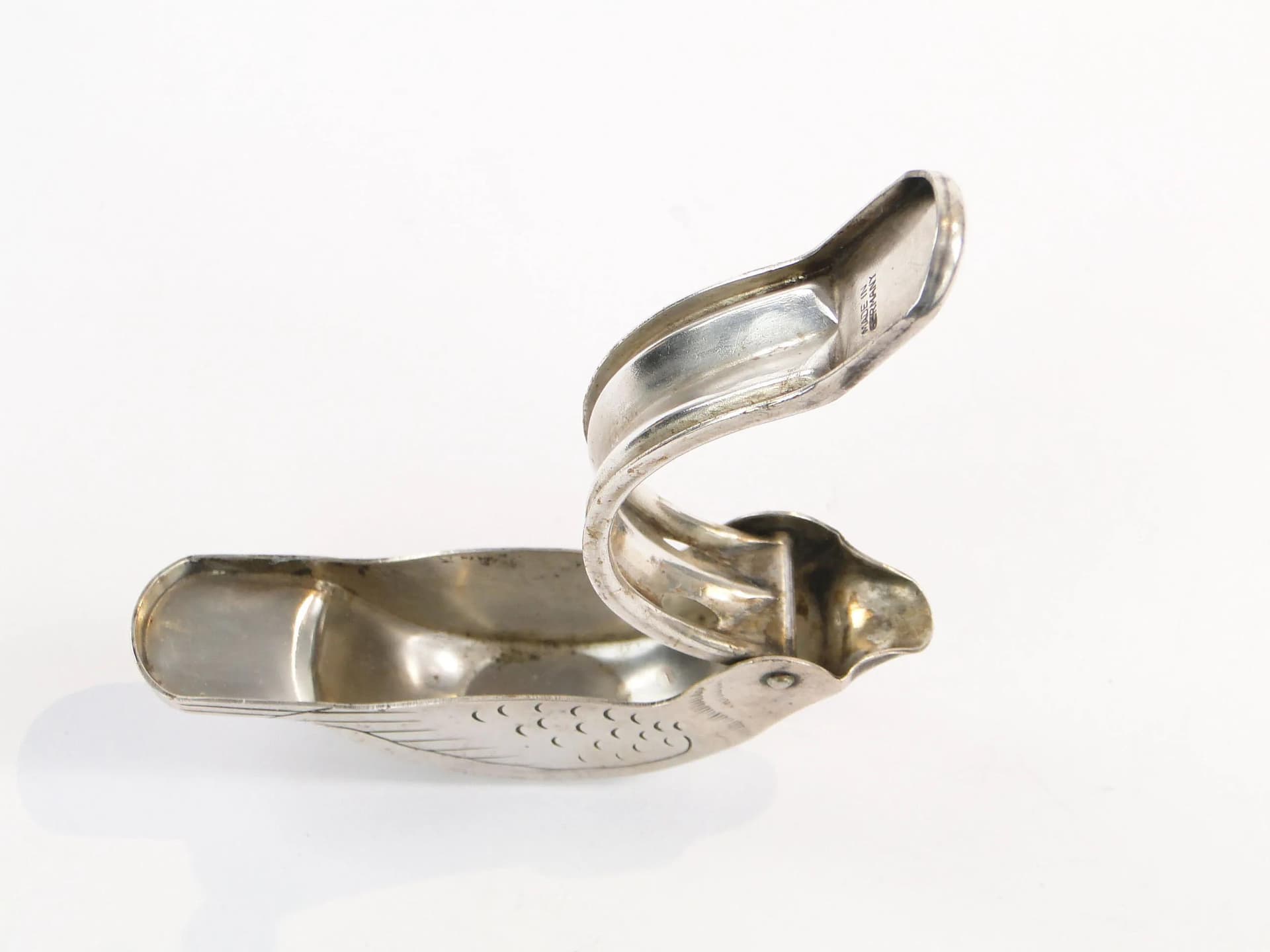 Dzbanuszek na sok cytrynowy, art déco, mosiądz srebrny, Niemcy, lata 20. - 10507