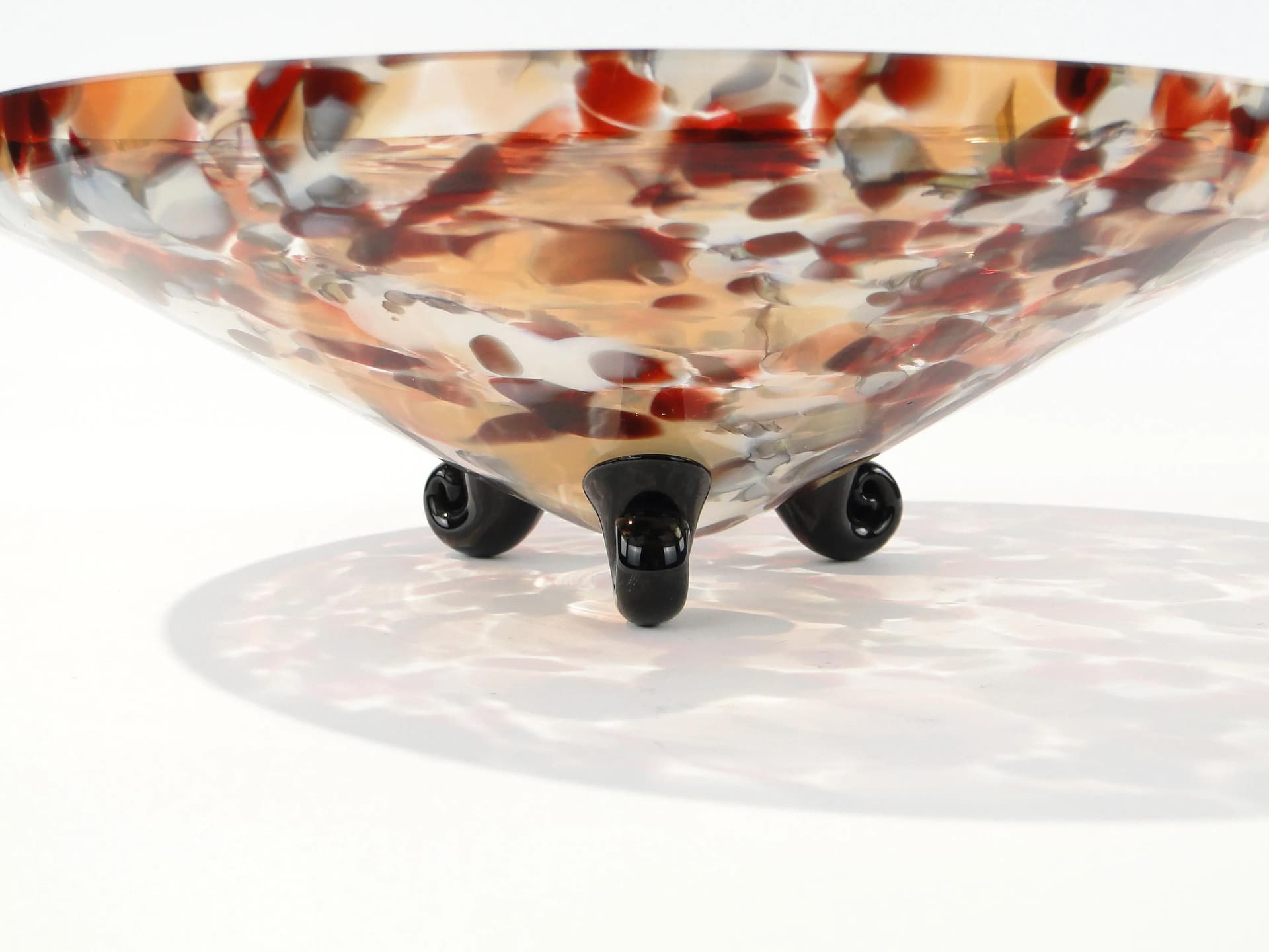 Patera Tango, multikolor, szkło, Franz Welz, Czechosłowacja, lata 30. - 163417
