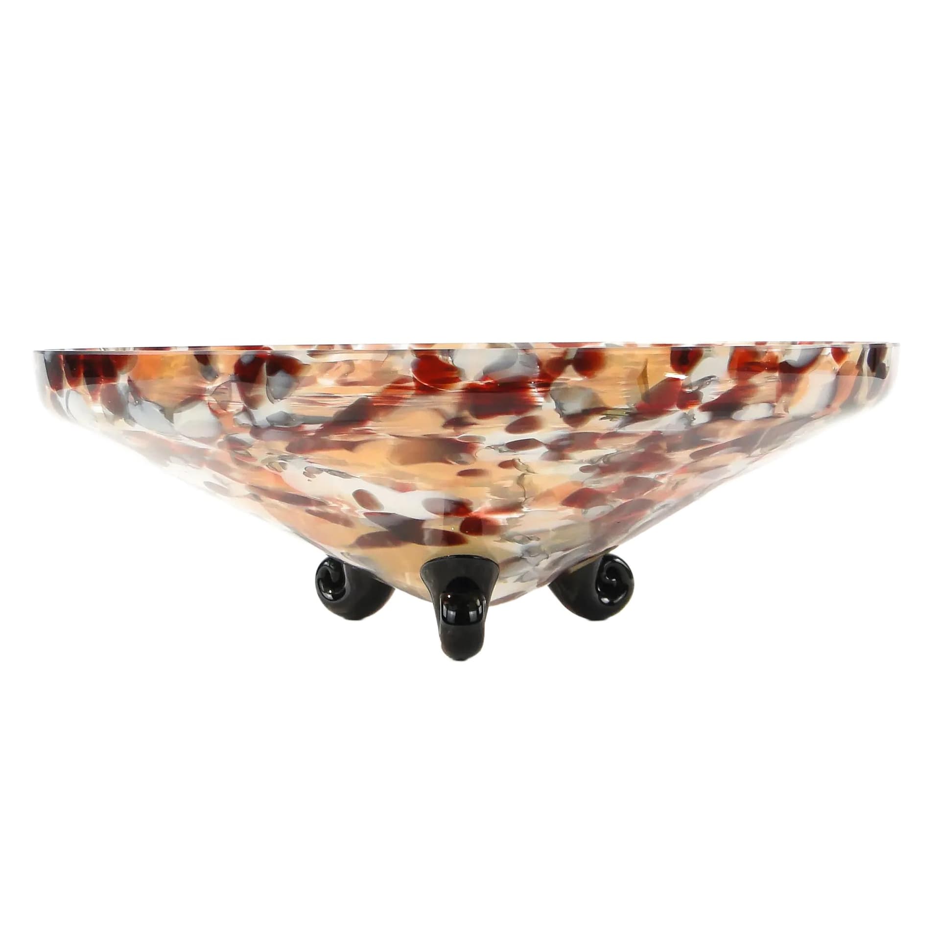 Patera Tango, multikolor, szkło, Franz Welz, Czechosłowacja, lata 30.
