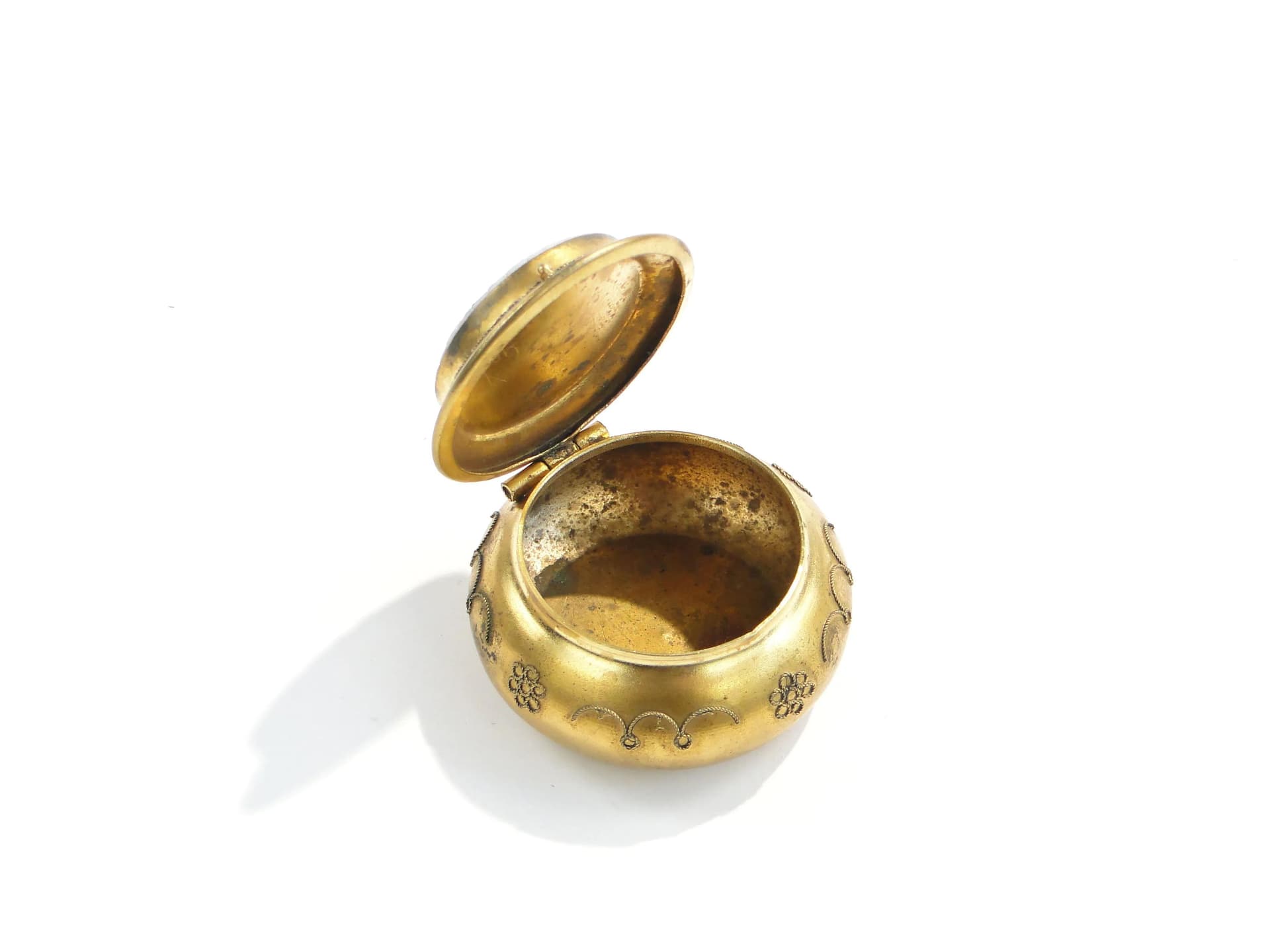 Box Millefiori, multicolor, brass, glass, Italy, 19th c. - 163411