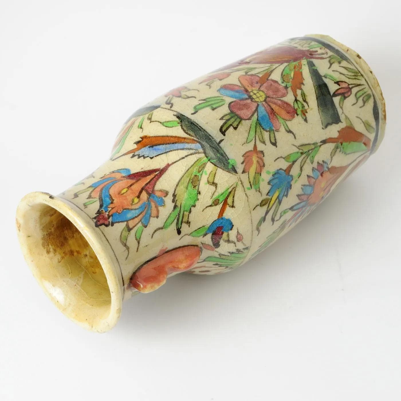 Wazon, beżowy, ceramika, Iran, XIX w. - 161620