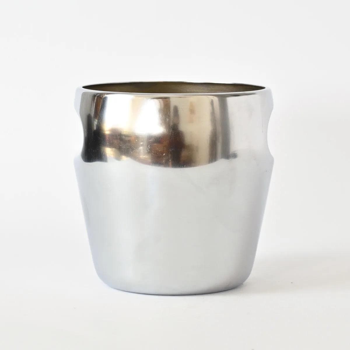 Ice bucket, silver metal, by L. Massoni, C. Mazzeri, Alessi, Italy, 1960s. - 161546