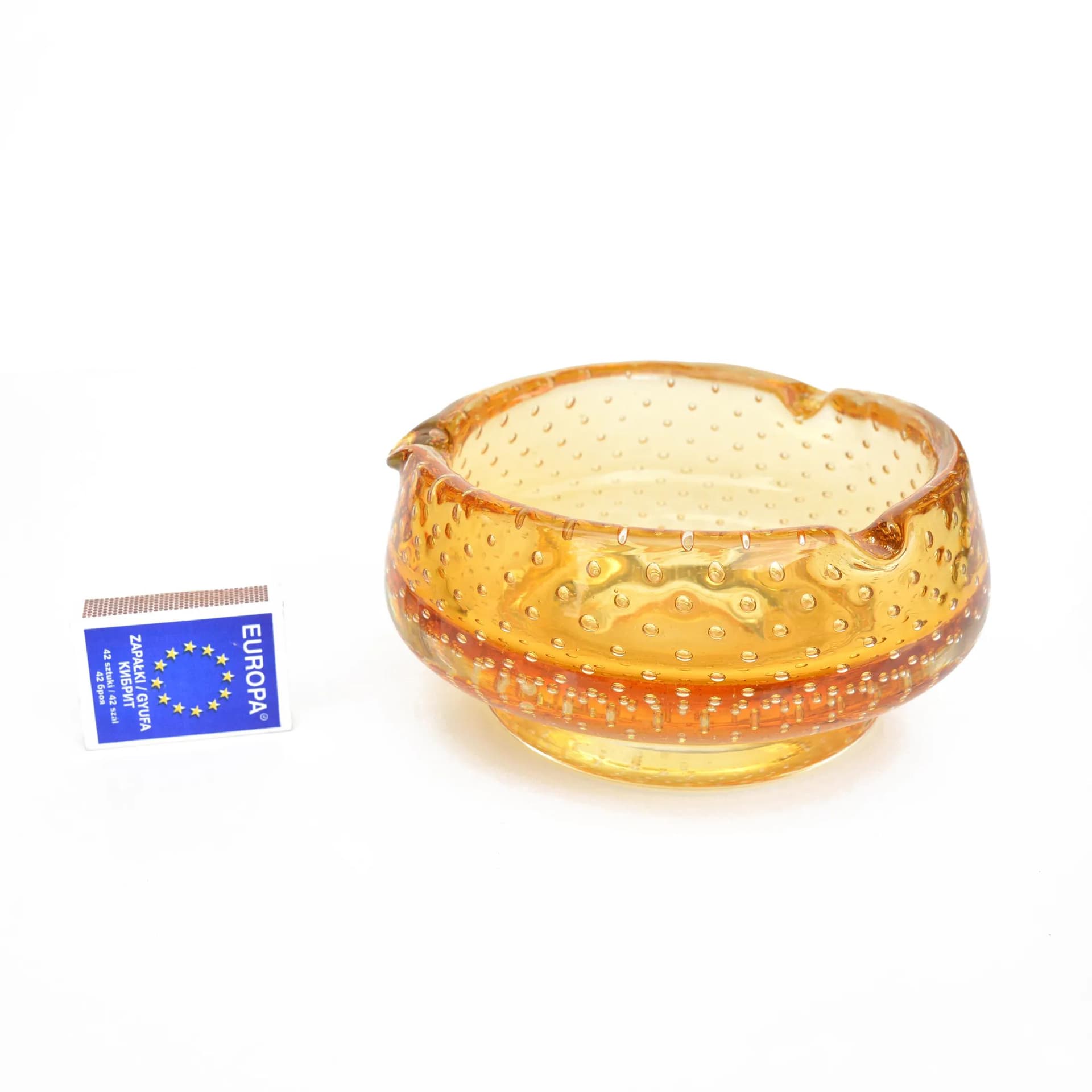 Misa, pomarańczowy, szkło, proj. M. Metelak, Harrachov, Czechosłowacja, lata 60. - 163973