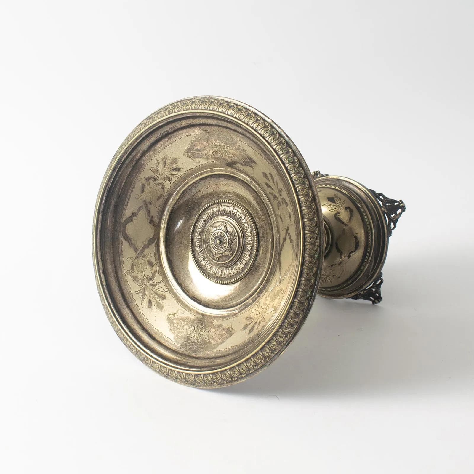 Patera neoklasycystyczna, srebrna, metal, Szwecja, początek XX w. - 161517