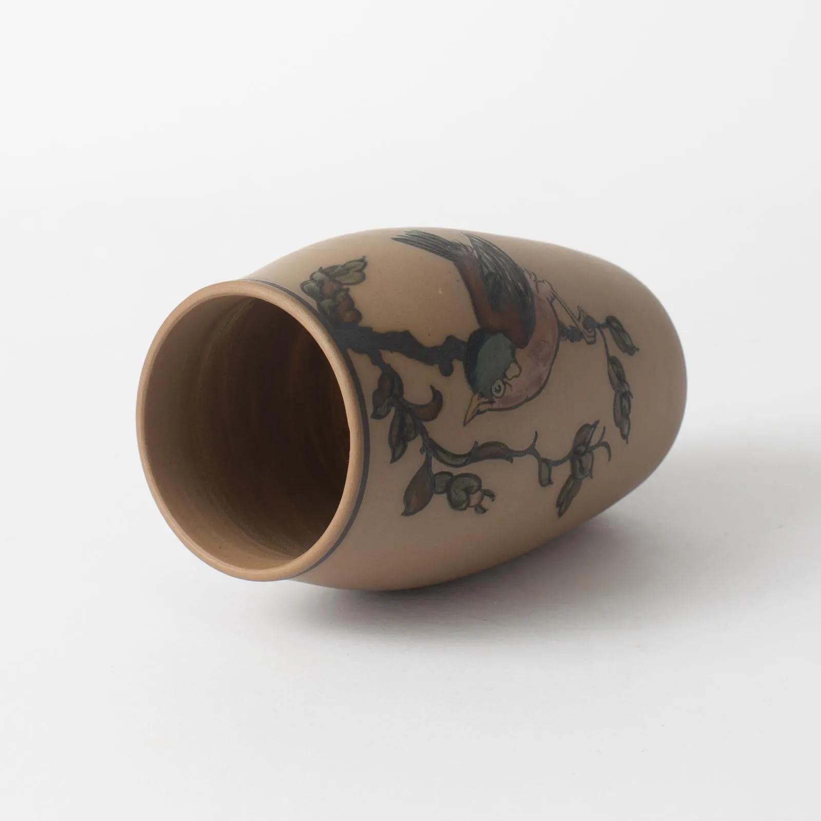 Vase, beige stoneware, Lauritz Hjorth, Denmark, 1930s. - 161473