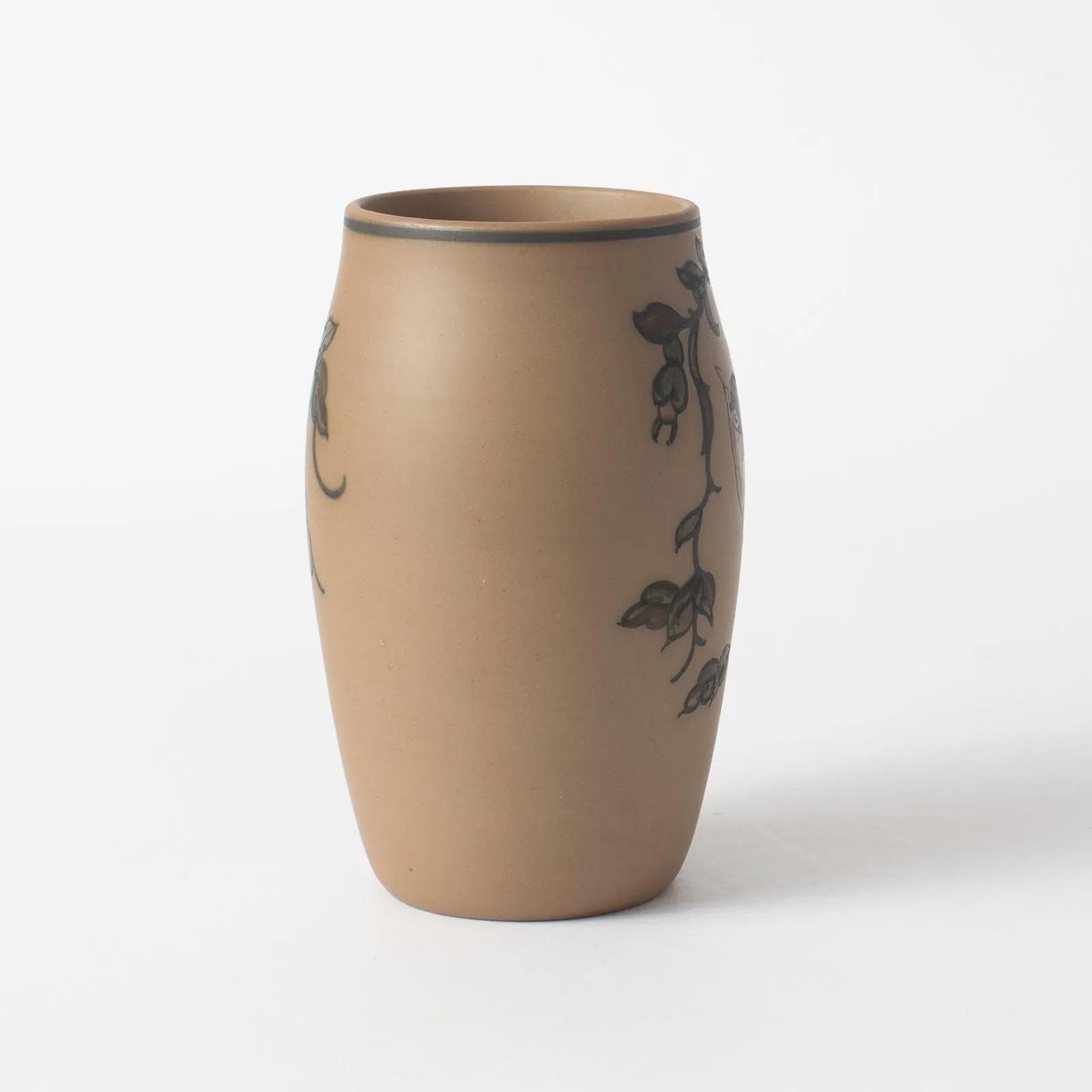 Vase, beige stoneware, Lauritz Hjorth, Denmark, 1930s. - 161471