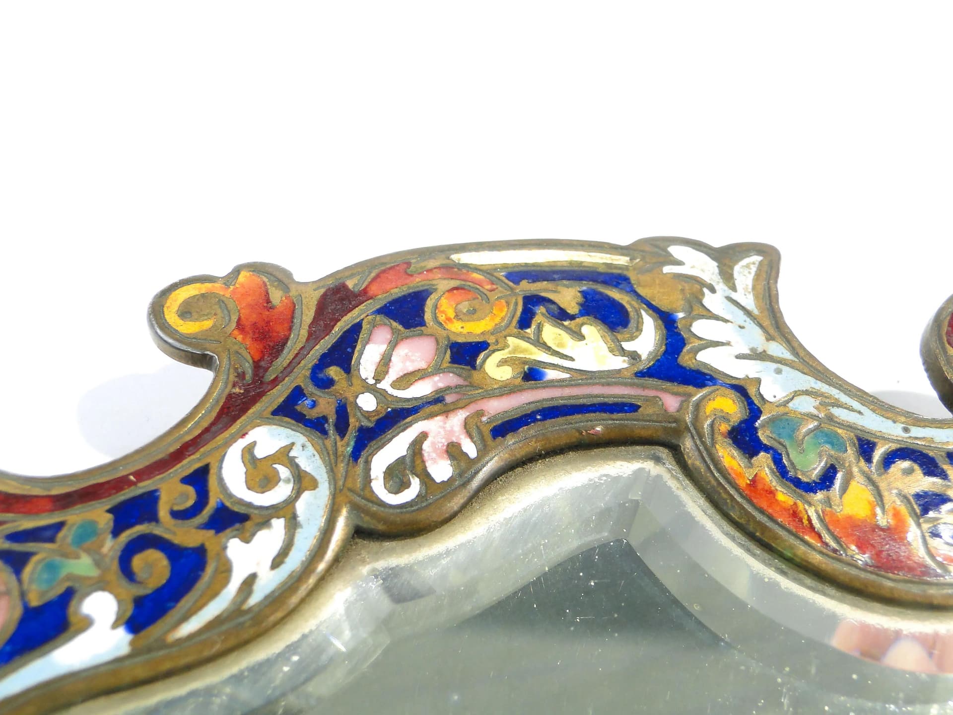 Mirror Rococo, multicolor, gilt bronze, enamel, crystal, France, 19th c. - 163255