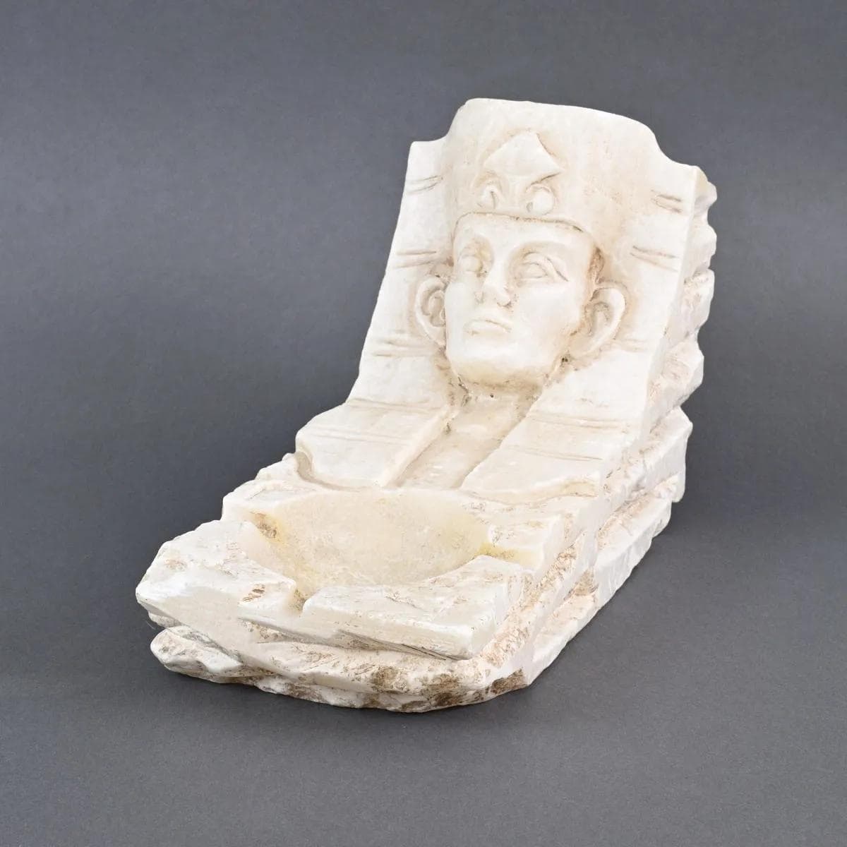 Popielnica art déco, alabaster kość słoniowa, Włochy, lata 30. - 161441