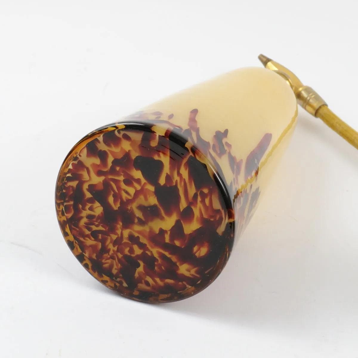 Flakon na perfumy, beżowy, szkło, Franz Welz, Czechosłowacja, lata 20. - 161439