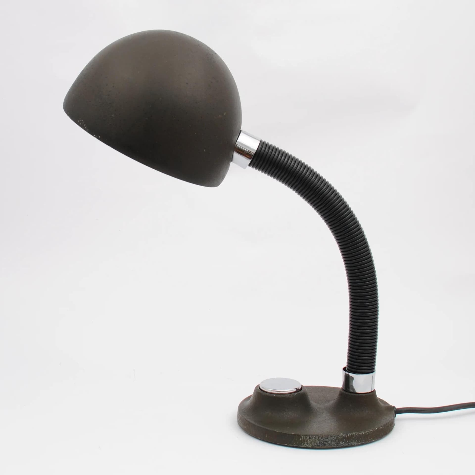Desk lamp, olive, by E. Hillebrand, Germany, 1970s. - 161413