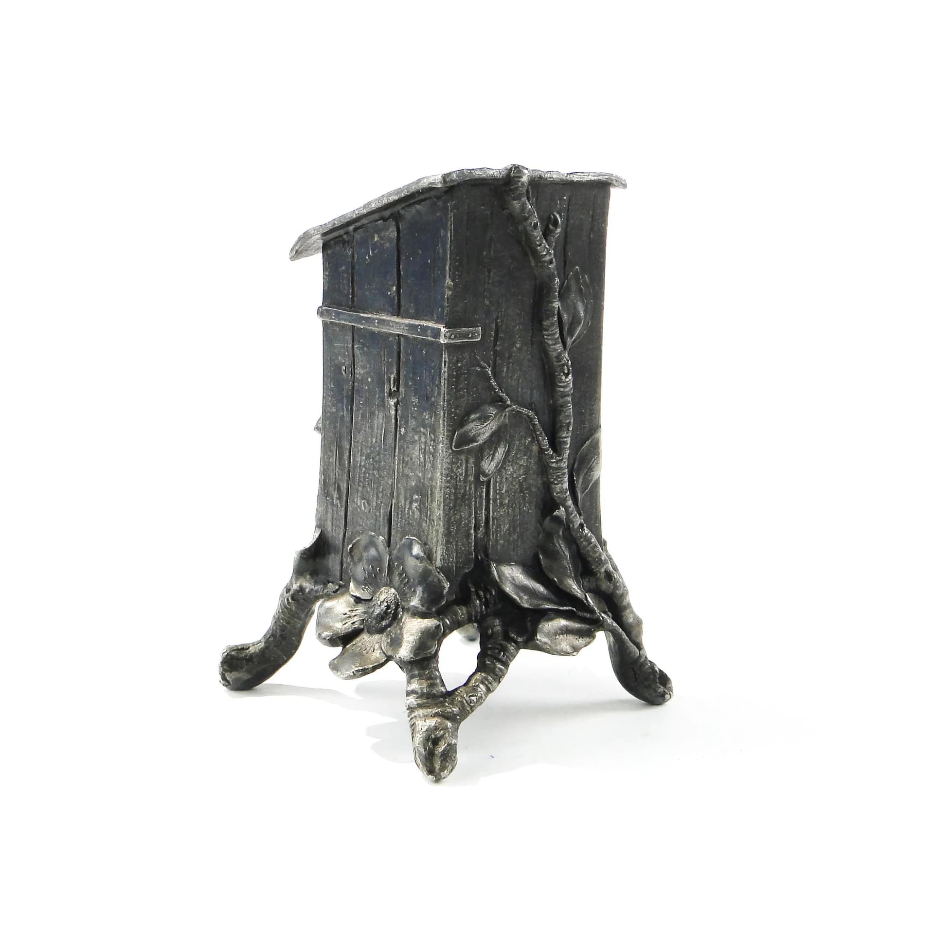 Skarbonka secesyjna, srebrzona cyna, WMF, Niemcy, początek XX w. - 163072