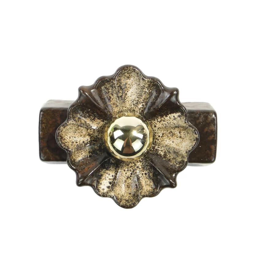 Kinkiet, ceramika brąz ciemny, PAN, Niemcy, lata 70.