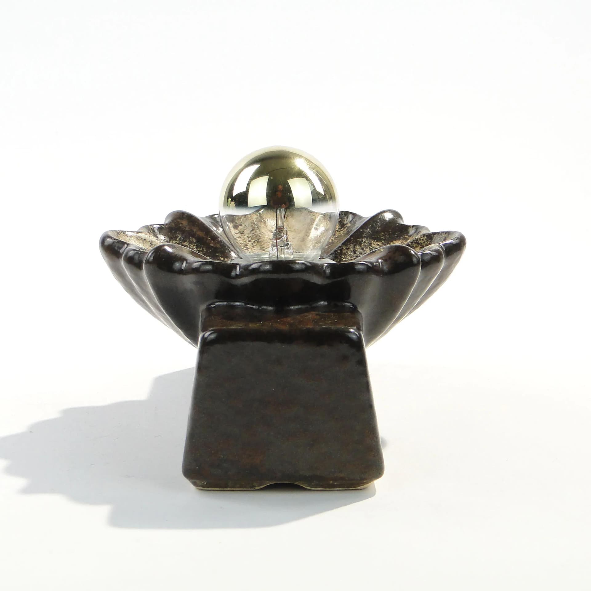 Kinkiet, ceramika brąz ciemny, PAN, Niemcy, lata 70. - 163035