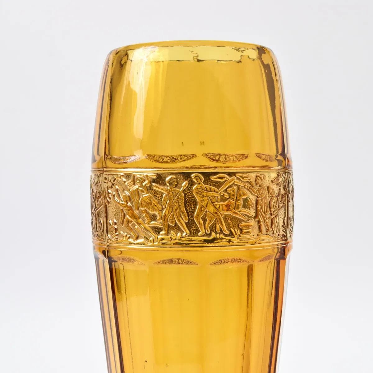 Wazon, Walther Glass, żółty, szkło, Niemcy, lata 50. - 162316