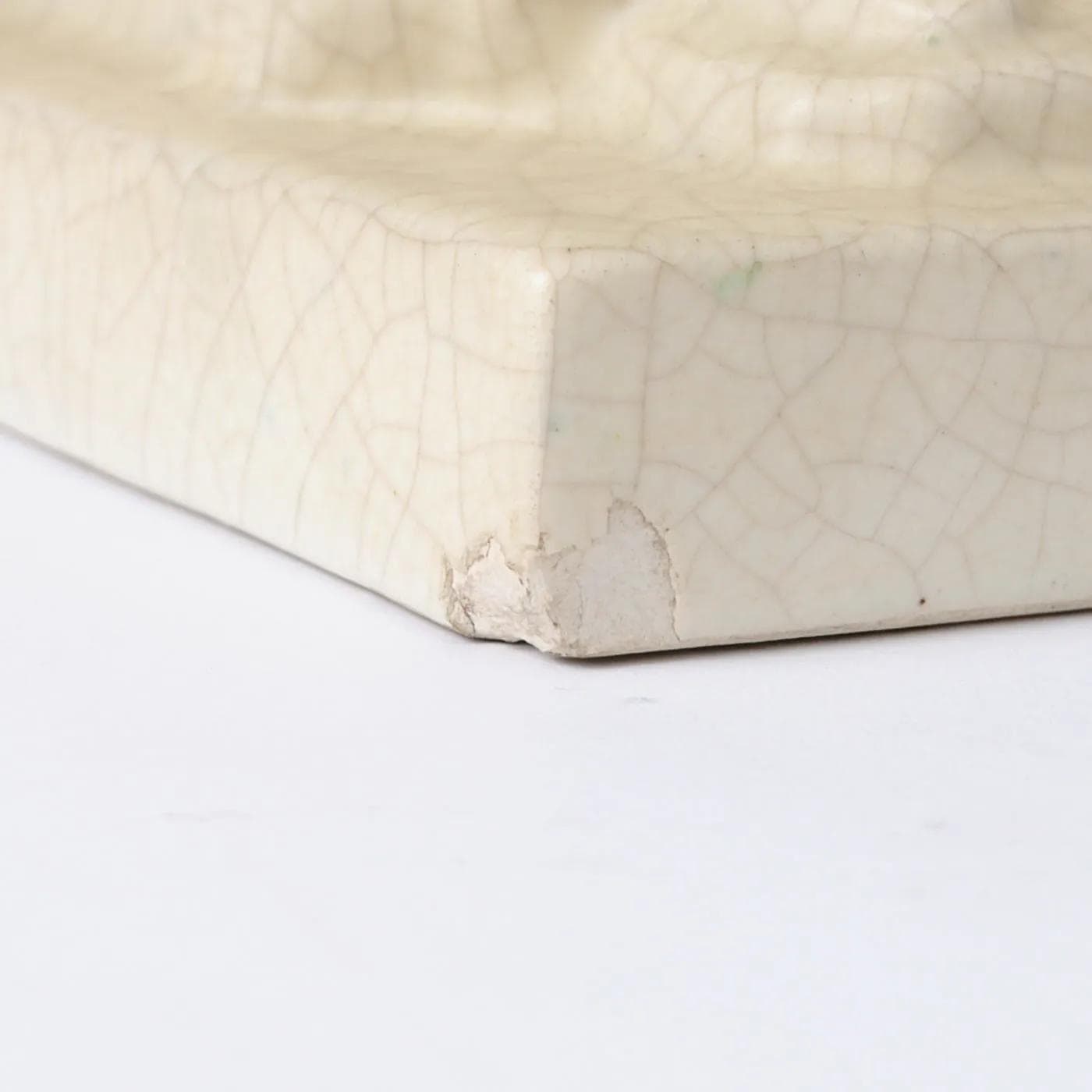 Para podpórek do książek, beż, ceramika, Ceramique De Bruxelles, Belgia, lata 30. - 162293