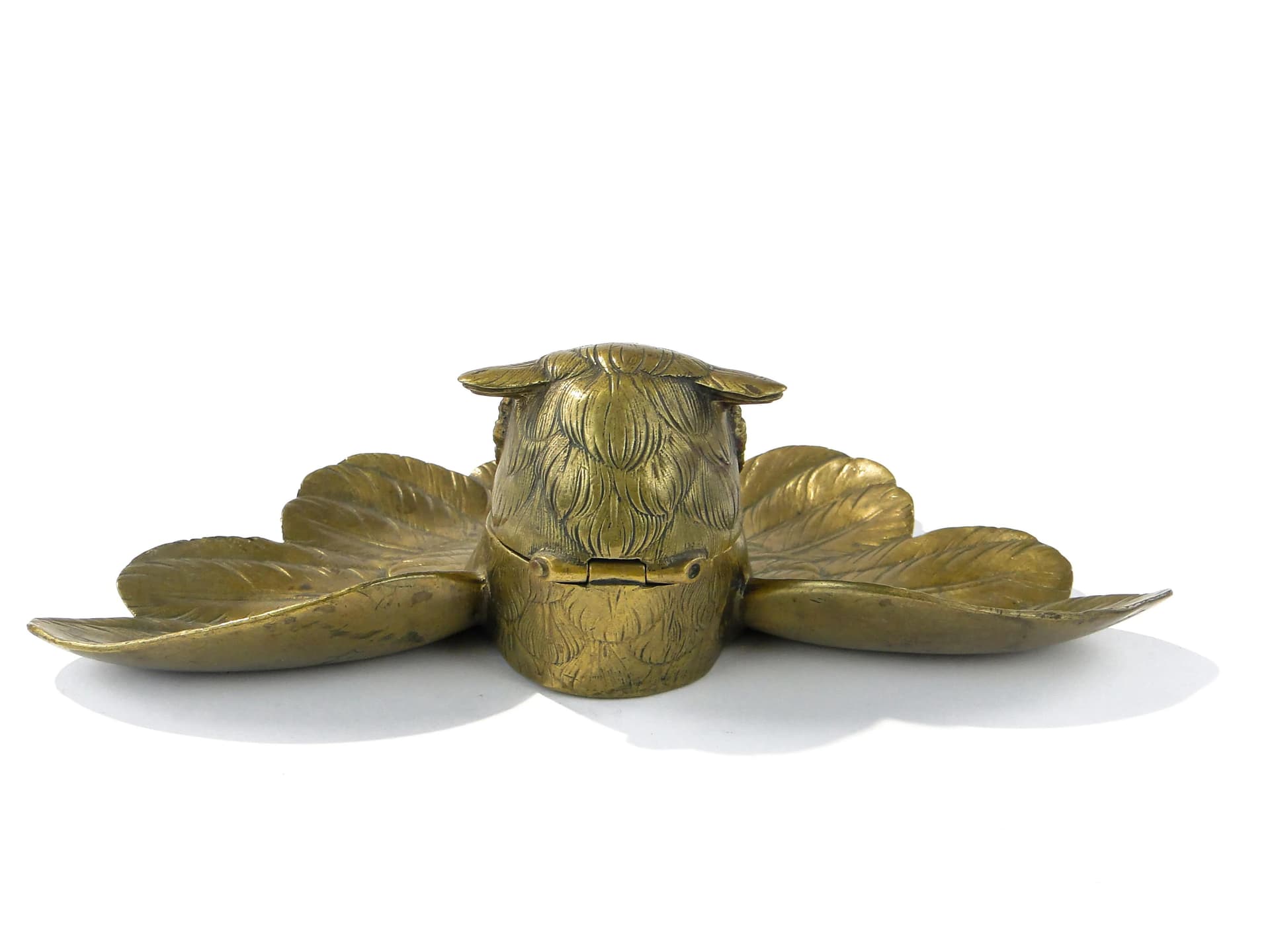 Kałamarz gabinetowy, Art Nouveau, brąz złocony, Polska, początek XX w. - 162873