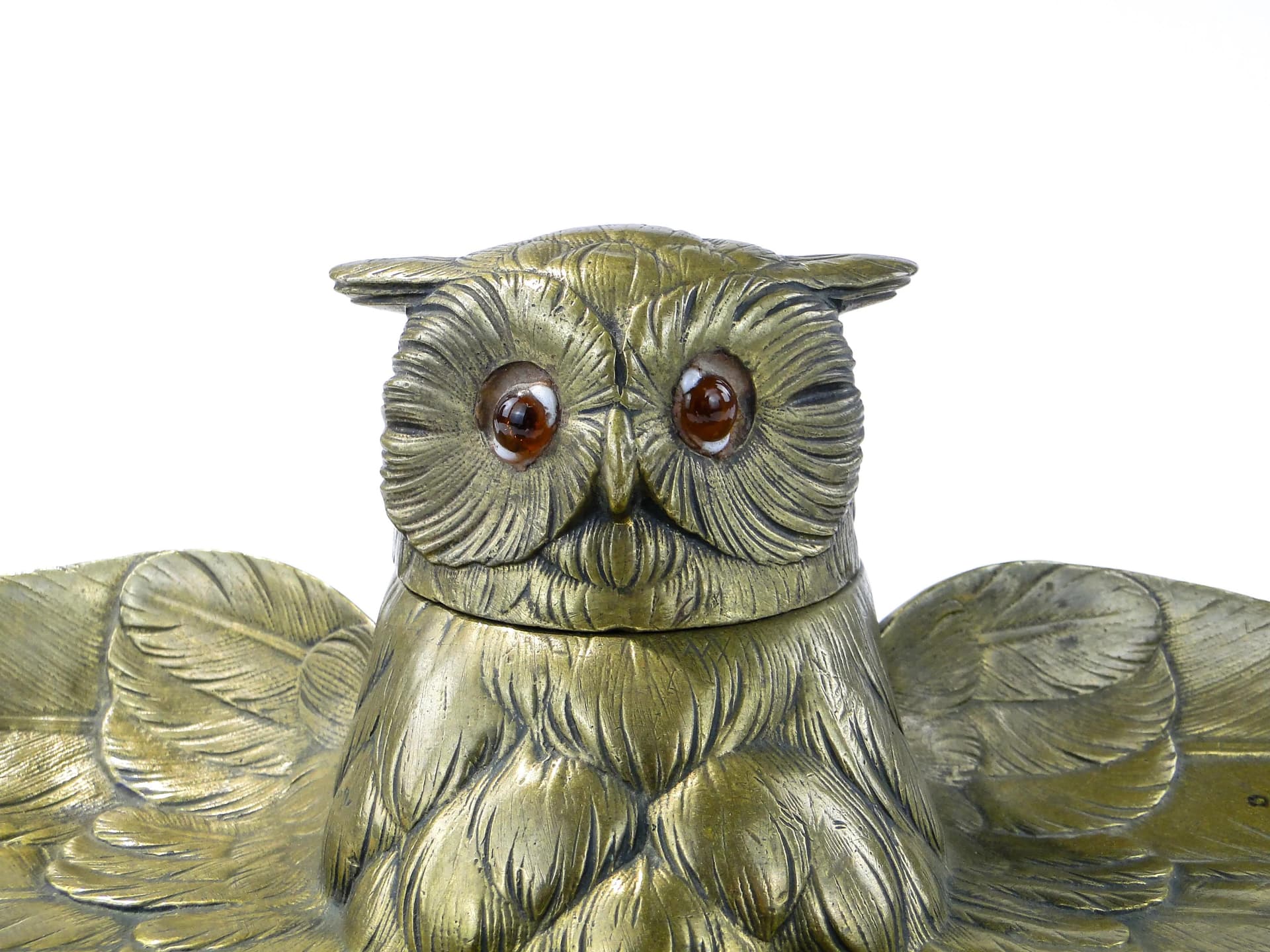 Kałamarz gabinetowy, Art Nouveau, brąz złocony, Polska, początek XX w. - 162869