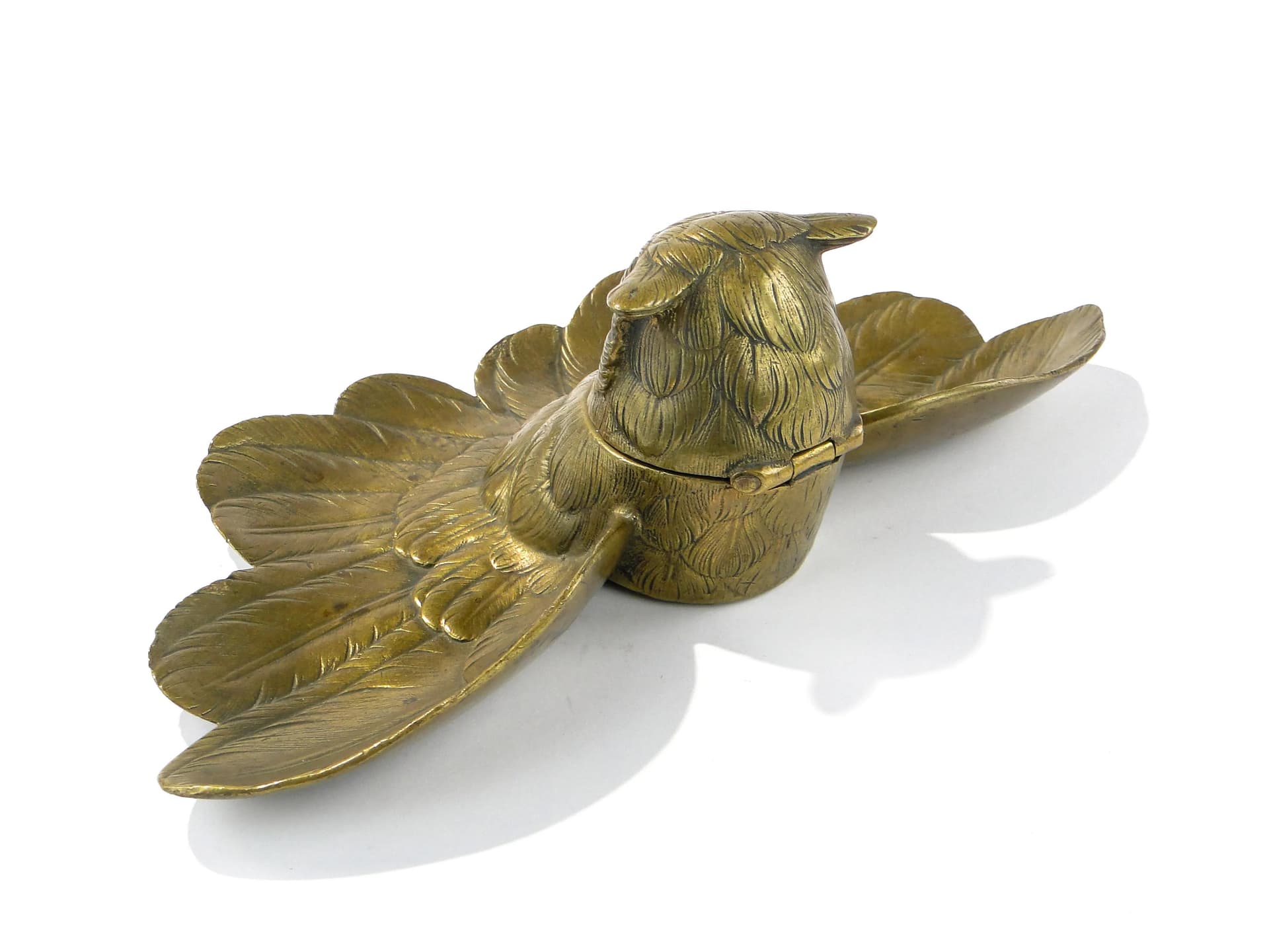 Kałamarz gabinetowy, Art Nouveau, brąz złocony, Polska, początek XX w. - 162872