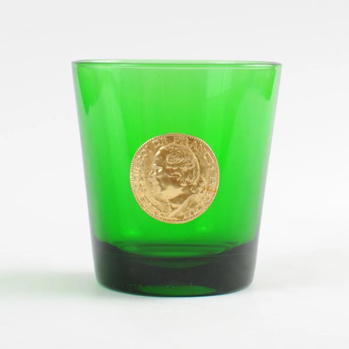 Set of glasses Byrrh, green glass, Italy, 1970s. - 162254