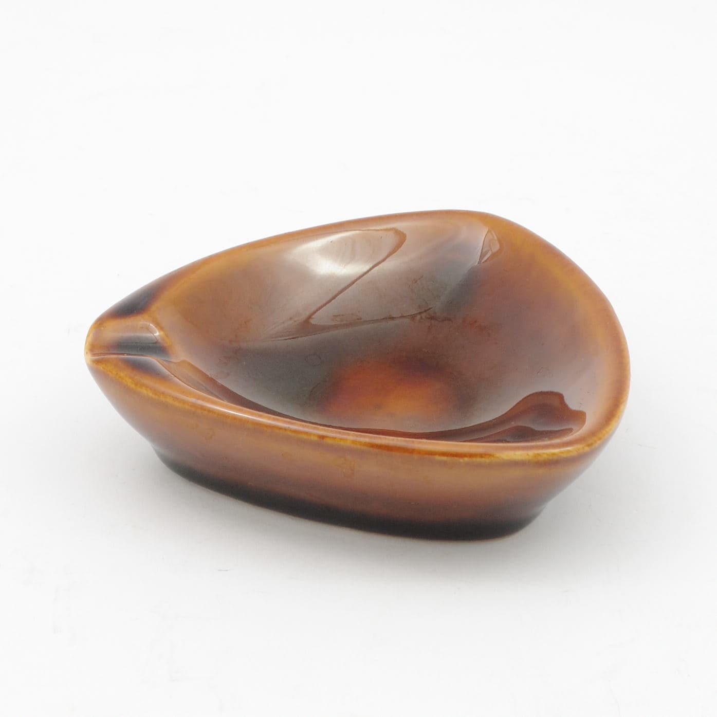 Popielniczka, brązowy, porcelit, Polska, lata 60. - 162241